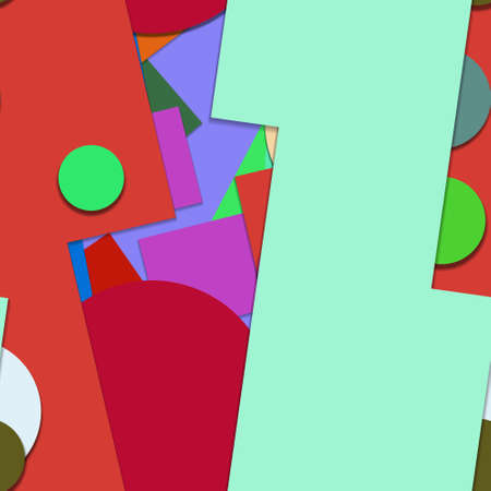 Flat material design - Creative vector trend seamless.のイラスト素材