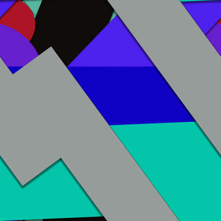 Flat material design - Creative vector trend seamless.のイラスト素材