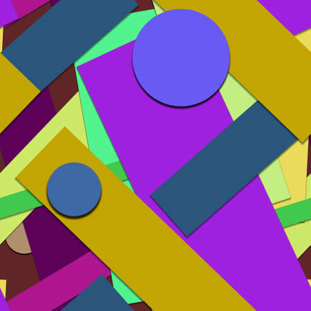 Flat material design - Creative vector trend seamless.のイラスト素材