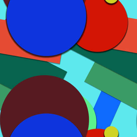 Flat material design - Creative vector trend seamless.のイラスト素材