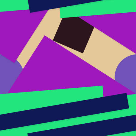 Flat material design - Creative vector trend seamless.のイラスト素材