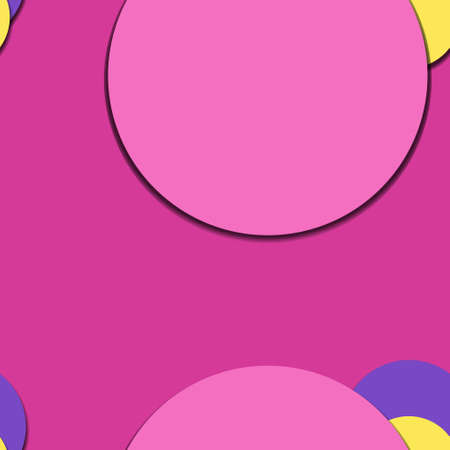 Flat material design - Creative vector trend seamless.