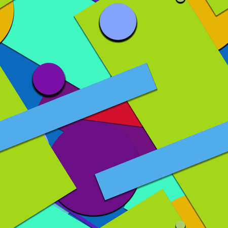 Flat material design - Creative vector trend seamless.のイラスト素材