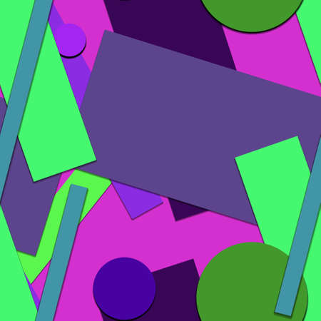 Flat material design - Creative vector trend seamless.のイラスト素材
