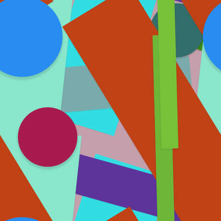 Flat material design - Creative vector trend seamless.のイラスト素材