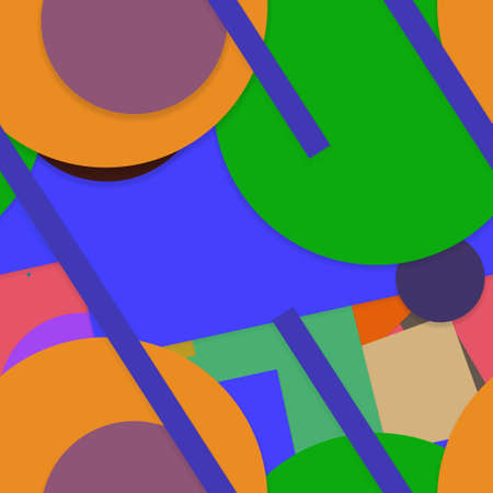 Flat material design - Creative vector trend seamless.のイラスト素材