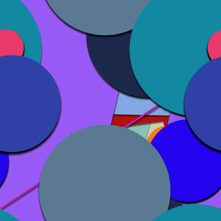 Flat material design - Creative vector trend seamless.のイラスト素材