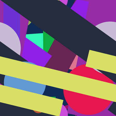 Flat material design - Creative vector trend seamless.のイラスト素材