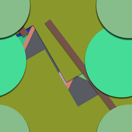 Flat material design - Creative vector trend seamless.のイラスト素材