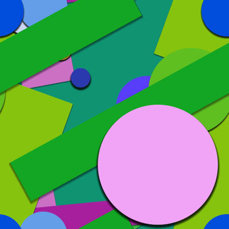 Flat material design - Creative vector trend seamless.のイラスト素材