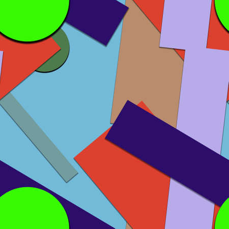 Flat material design - Creative vector trend seamless.のイラスト素材