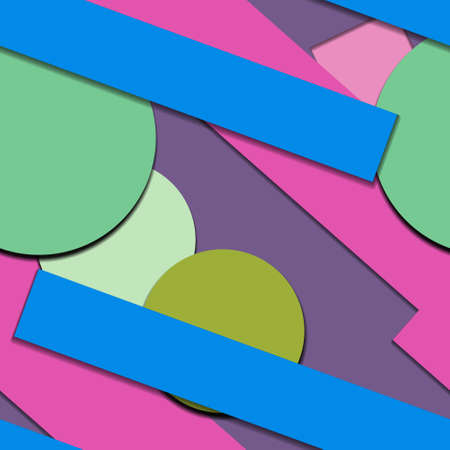 Flat material design - Creative vector trend seamless.のイラスト素材