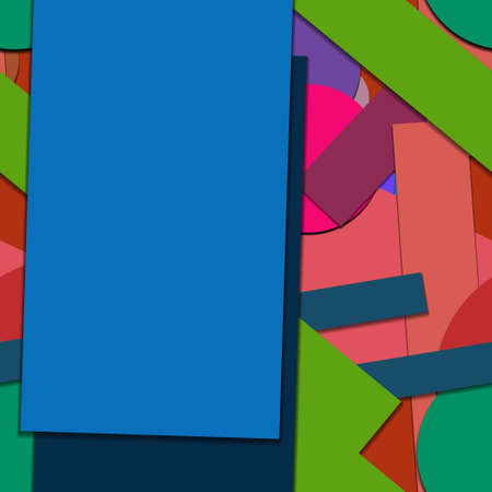 Flat material design - Creative vector trend seamless.のイラスト素材