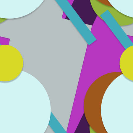 Flat material design - Creative vector trend seamless.のイラスト素材