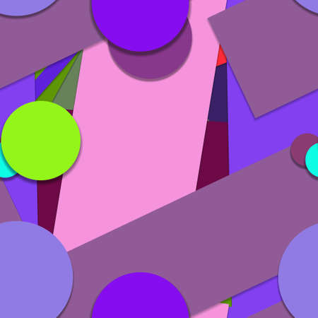 Flat material design - Creative vector trend seamless.のイラスト素材