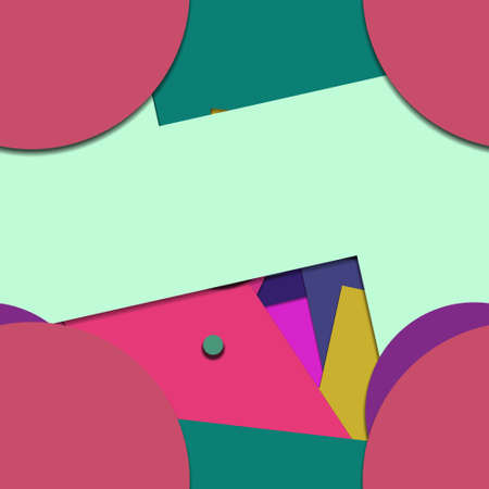 Flat material design - Creative vector trend seamless.のイラスト素材