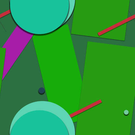 Flat material design - Creative vector trend seamless.のイラスト素材