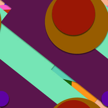 Flat material design - Creative vector trend seamless.のイラスト素材