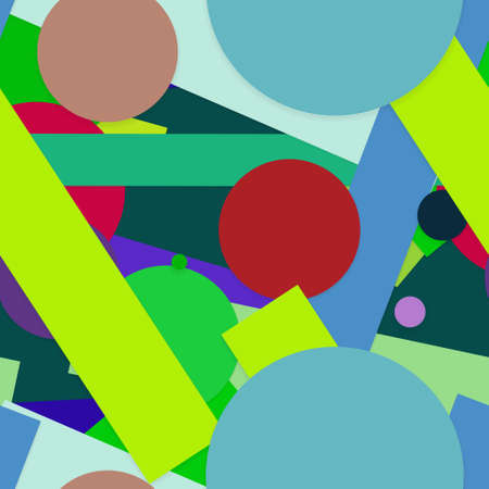 Flat material design - Creative vector trend seamless.のイラスト素材