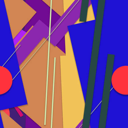 Flat material design - Creative vector trend seamless.のイラスト素材
