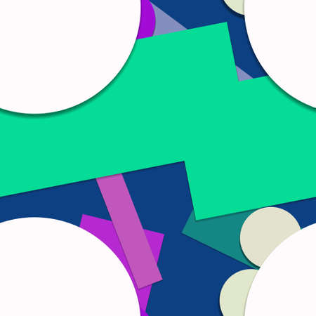 Flat material design - Creative vector trend seamless.