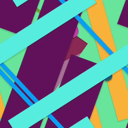 Flat material design - Creative vector trend seamless.のイラスト素材