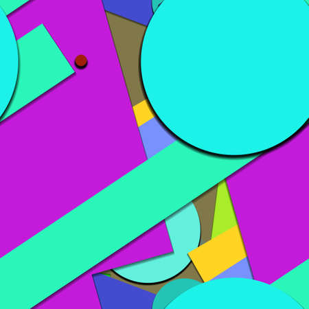 Flat material design - Creative vector trend seamless.のイラスト素材