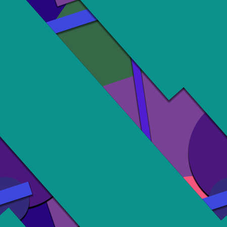 Flat material design - Creative vector trend seamless.のイラスト素材