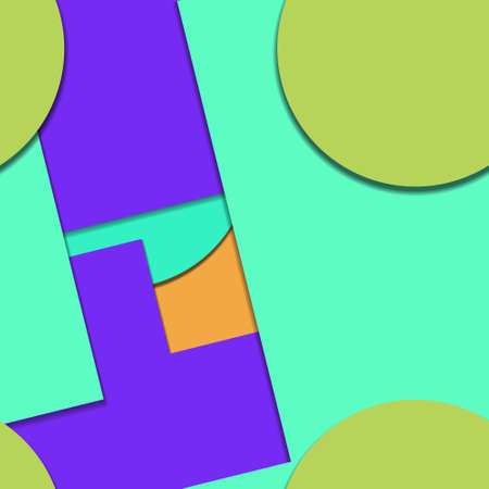 Flat material design - Creative vector trend seamless.のイラスト素材