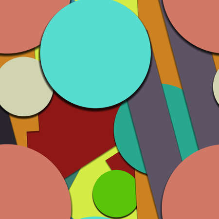 Flat material design - Creative vector trend seamless.のイラスト素材