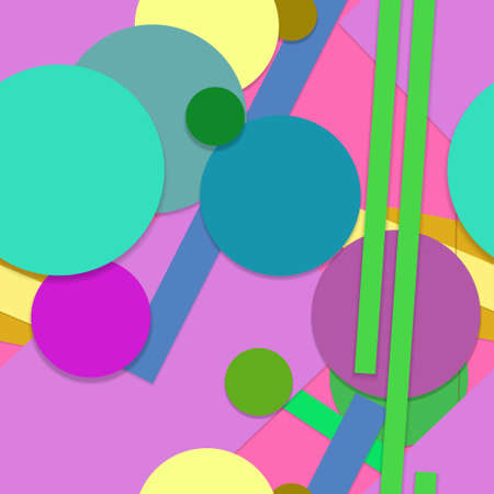Flat material design - Creative vector trend seamless.のイラスト素材
