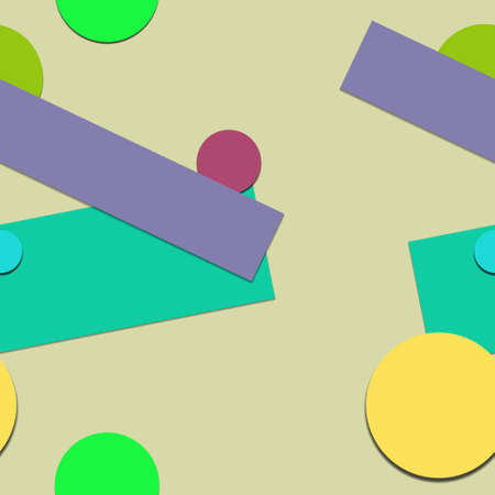 Flat material design - Creative vector trend seamless.のイラスト素材