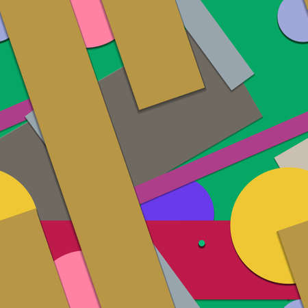 Flat material design - Creative vector trend seamless.のイラスト素材