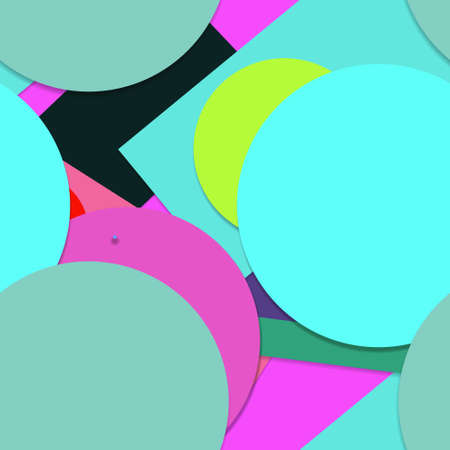 Flat material design - Creative vector trend seamless.のイラスト素材