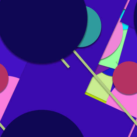 Flat material design - Creative vector trend seamless.のイラスト素材