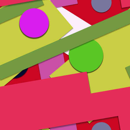 Flat material design - Creative vector trend seamless.のイラスト素材