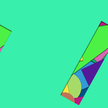 Flat material design - Creative vector trend seamless.のイラスト素材