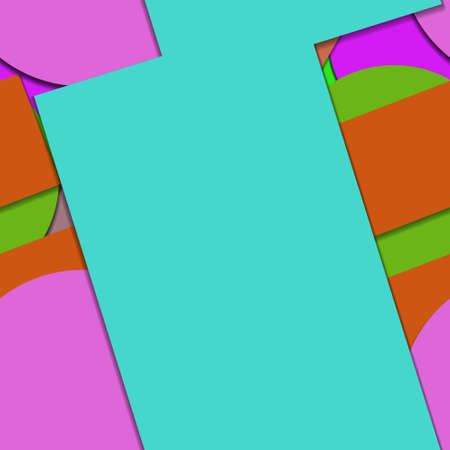 Flat material design - Creative vector trend seamless.のイラスト素材