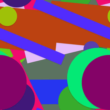 Flat material design - Creative vector trend seamless.のイラスト素材