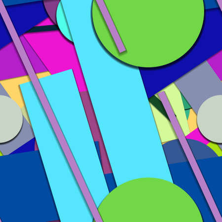 Flat material design - Creative vector trend seamless.のイラスト素材