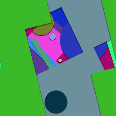 Flat material design - Creative vector trend seamless.のイラスト素材