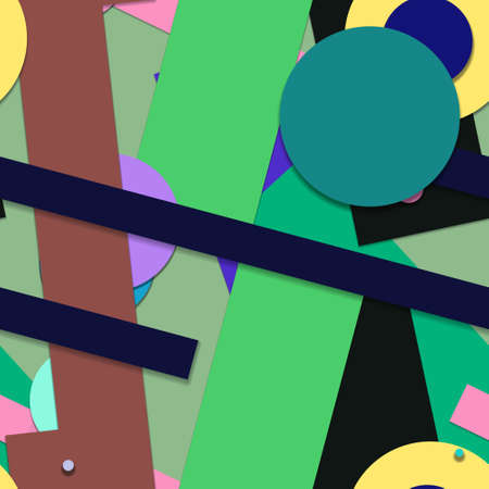 Flat material design - Creative vector trend seamless.のイラスト素材