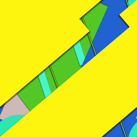 Flat material design - Creative vector trend seamless.のイラスト素材