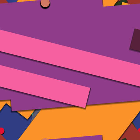 Flat material design - Creative vector trend seamless.のイラスト素材