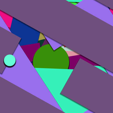 Flat material design - Creative vector trend seamless.のイラスト素材