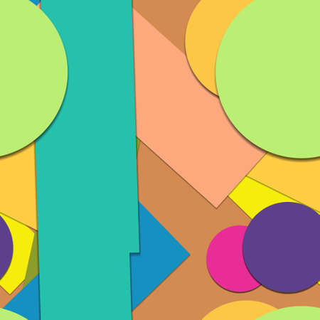 Flat material design - Creative vector trend seamless.のイラスト素材