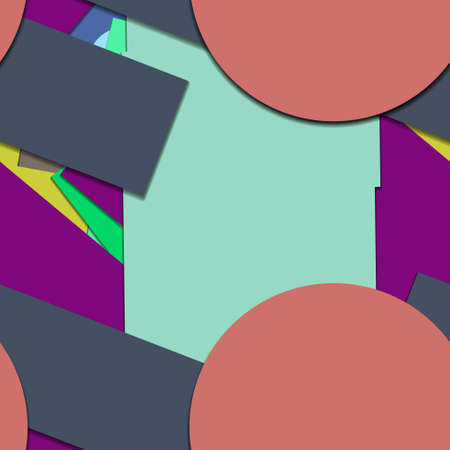 Flat material design - Creative vector trend seamless.のイラスト素材