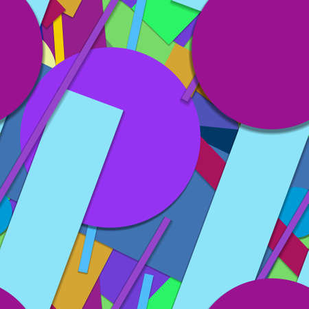 Flat material design - Creative vector trend seamless.のイラスト素材