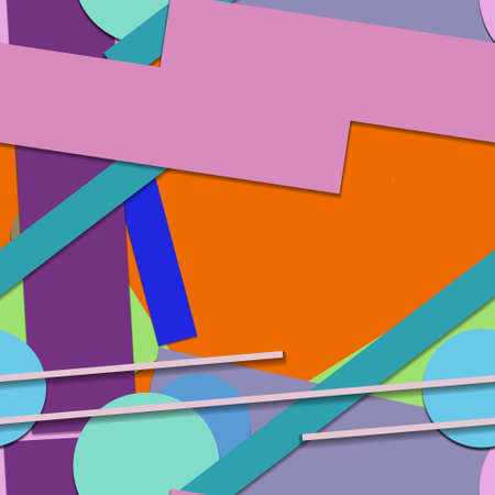 Flat material design - Creative vector trend seamless.のイラスト素材