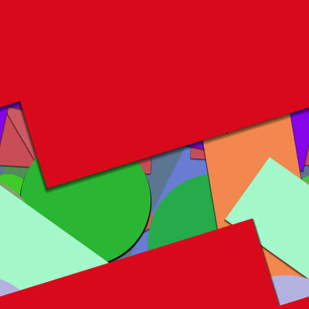 Flat material design - Creative vector trend seamless.のイラスト素材